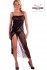 Sexy dlouhá noční košilka Elegant - Černá